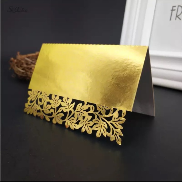 Laser Cut Lace Pattern Table Name Card Party Wedding Decor Party Table Seat Card - Picture 8 of 16